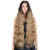 NOBLE FREYA Synthetic Lace Front Wigs | 38 inch Long Wavy Wig | Ombre Light Brown Wig - Noblehair