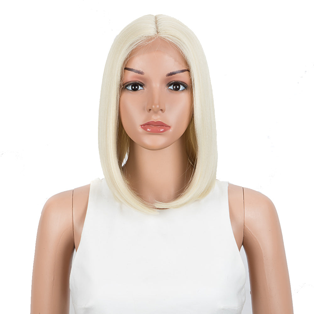 NOBLE Synthetic Lace Front BOB Wig |12.5 inch Middle Lace Part Wig | Classic Bob Wig MOMO - Noblehair