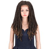 NOBLE Dread Lock | Synthetic 3*6 Lace Front Dread locs Wigs | 23 Inch Full Lace Synthetic Faux Locs Braids Wig - Noblehair