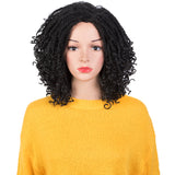 NOBLE Synthetic Short Dreadlock Wigs for Women | Faux Locs Twist Wig with Curly ends | 4 Colors Available GLANAGE - Noblehair