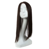 NOBLE Synthetic Clip in Hair Topper | Silica gel Lace Top Hair Pieces|#6 Hair Toupee - Noblehair