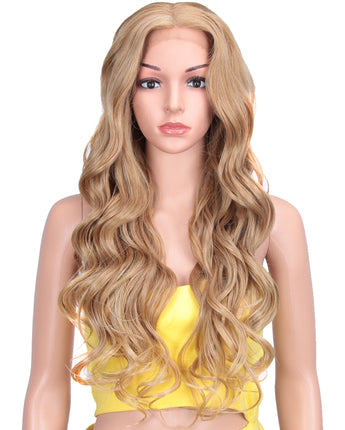NOBLE Easy 360 Synthetic HD Lace Frontal Wigs For Women| 29 Inch Loose Wave | Streamer Gold Arika - Noblehair