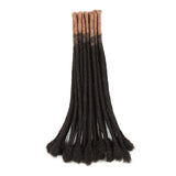NOBLE Human Hair Dreadlock Extensions | Crochet Braiding Hair Extension | Handmade Locs Ombre Pink Color - Noblehair