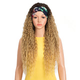 NOBLE Synthetic Curly Headband Wigs | Super Soft Long Curly Wig | 29 Inch Headband Wigs Kelly
