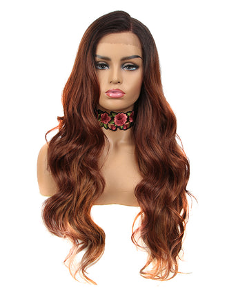 NOBLE Easy 360 Synthetic HD Lace Frontal Wigs For Women| 29 Inch Loose Wave Wig | Auburn Arika - Noblehair