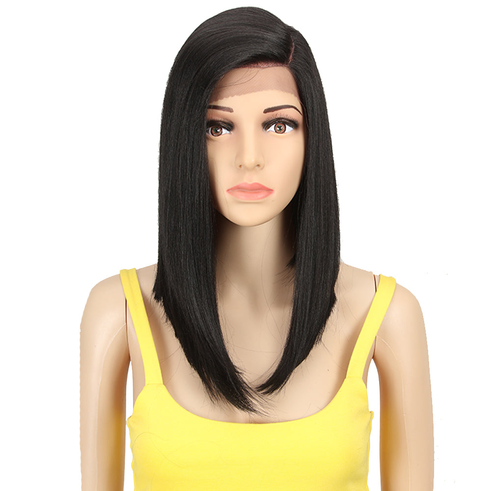 NOBLE Synthetic Lace Front Wig | Straight Lace Front Wig Side Part Wig 16 Inch For Women | EMA - Noblehair
