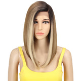NOBLE Synthetic Lace Front Wig | Straight Lace Front Wig Side Part Wig 16 Inch For Women | EMA - Noblehair