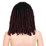 NOBLE Synthetic Short Dreadlocks Wig Twist Wigs | 14 Inch Lace Peag Locs Wig With Baby Hair | Peag - Noblehair