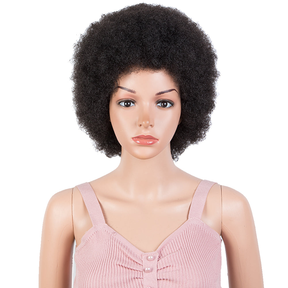 NOBLE Synthetic Afro Kinky Curl Wigs for Women | 11 Inch Short Afro Curly Wig | 3 Colors Available PALMS - Noblehair