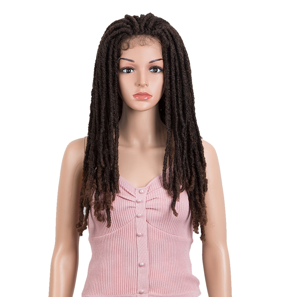 NOBLE Dread Lock | Synthetic 3*6 Lace Front Dread locs Wigs | 23 Inch Full Lace Synthetic Faux Locs Braids Wig - Noblehair