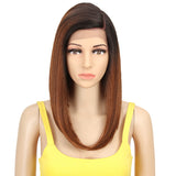 NOBLE Synthetic Lace Front Wig | Straight Lace Front Wig Side Part Wig 16 Inch For Women | EMA - Noblehair