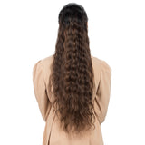 NOBLE Synthetic Ponytails Super Softer | Straight and Wavy Drawstring Ponytail |31 Inch Ponytails 2 Pieces/Pack - Noblehair