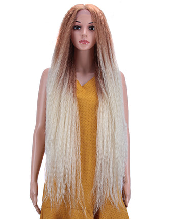 NOBLE Dreadlock Lace Front Wig | 38 inch Super Long Straight Braid Wig | Afro Kinky Curly Ombre Blond Wig for Black Women | Maxin - Noblehair