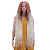NOBLE Dreadlock Lace Front Wig | 38 inch Super Long Straight Braid Wig | Afro Kinky Curly Ombre Blond Wig for Black Women | Maxin - Noblehair