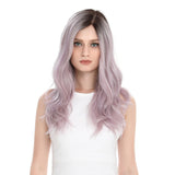 NOBLE 6.5*4.5 Mono Lace Wig | 22 Inch Natural Wavy | Light Lavender | Elin - Noblehair