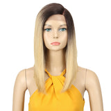 NOBLE Synthetic Lace Front Wig | Straight Lace Front Wig Side Part Wig 16 Inch For Women | EMA - Noblehair