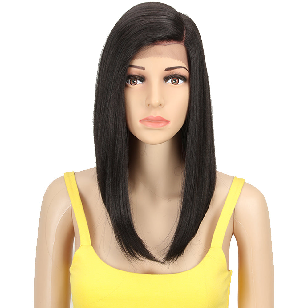 NOBLE Synthetic Lace Front Wig | Straight Lace Front Wig Side Part Wig 16 Inch For Women | EMA - Noblehair