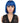 NOBLE Human Hair BOB Wigs with Bangs | Short bob Wigs for Black Women Colored Hair Wigs | ERIN Blue Wig - Noblehair