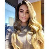 NOBLE Wilma Synthetic 13*4  Lace Wigs With Baby Hair丨27 Inch Long Wavy Wig丨Ombre Blond - Noblehair