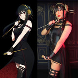 SPY×FAMILY Thorn Princess Yor Forger Cosplay Briar スパイファミリー 24-38 Inches Natural Black Long Straight Wigs With Bangs | SN-MHII
