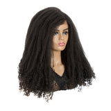 NOBLE MAKER Synthetic Lace Front Afro Dreadlock Wig | 21 inch Instant Weave 6 inch Side Lace Part Wig - Noblehair