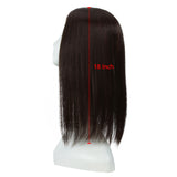 NOBLE Synthetic Clip in Hair Topper | Silica gel Lace Top Hair Pieces|#6 Hair Toupee - Noblehair