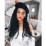 NOBLE Bomb Twist Crochet Hair | 24 inch 6PCS Pre Looped Crochet Extensions Hair with Curly Ends | Natural Black CRO-FOXY TWIST - Noblehair