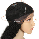 NOBLE Synthetic Lace Front Wig |  38 Inch Long Naturally Curly | Natural Black | Super L-Curl - Noblehair