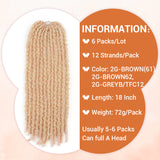NOBLE Butterfly Locs Crochet Hair | 20 inch 6PCS Pre Looped Crochet Hair Extensions  | Colorful CRO-CAMILLA - Noblehair