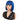NOBLE Human Hair BOB Wigs with Bangs | Short bob Wigs for Black Women Colored Hair Wigs | ERIN Blue Wig - Noblehair