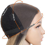 NOBLE 13*7 Synthetic Lace Frontal Wigs | 30 Inch Long Straight Lace Wig Ombre Color Wig | CHERYL - Noblehair