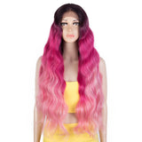 NOBLE Synthetic Lace Front Wigs | 32 Inch Long Wavy Wig Colorful Wig | Freya - Noblehair