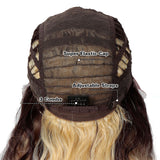 NOBLE FREYA Synthetic Lace Front Wigs|38 inch Long Wavy Wig|Ombre Gray Wig - Noblehair
