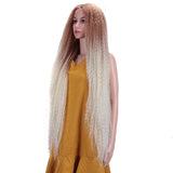 NOBLE Dreadlock Lace Front Wig | 38 inch Super Long Straight Braid Wig | Afro Kinky Curly Ombre Blond Wig for Black Women | Maxin - Noblehair