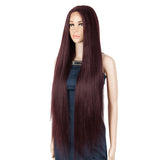 NOBLE Synthetic Lace Front Wigs | 37 inch Super Long Straight Lace Wig Preplucked | Softer Bio Hair Wig 5 Colors - Noblehair