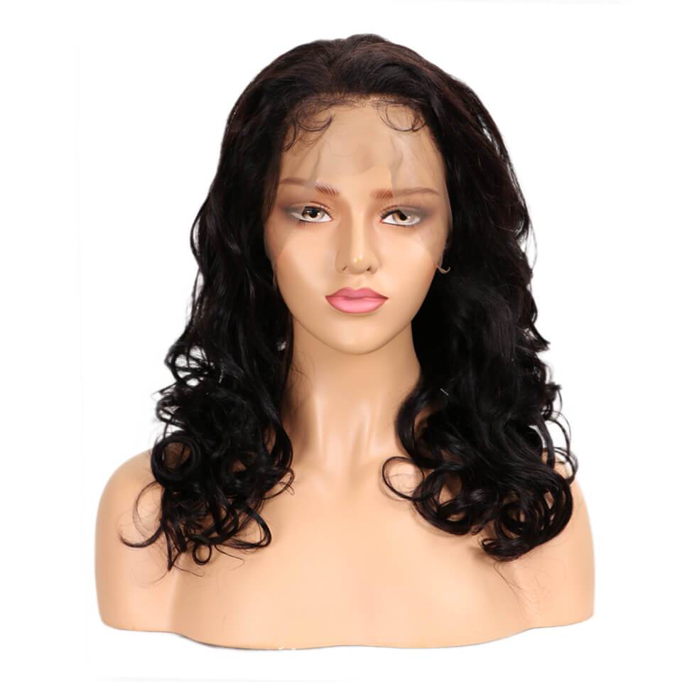 QVR Virgin Human Hair 360 Lace Wigs Loose Wave Wig 10A