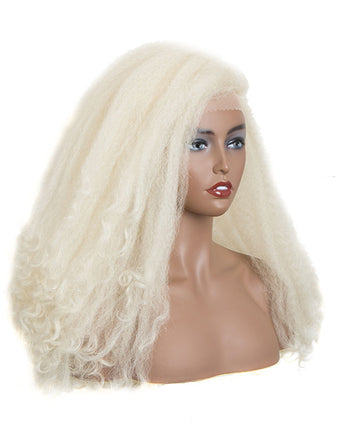 NOBLE MAKER Synthetic Lace Front Afro Dreadlock Wig | 21 inch Instant Weave 6 inch Side Lace Part Blonde Wig - Noblehair