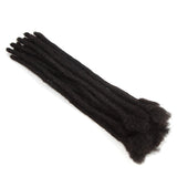 NOBLE Human Hair Dreadlock Extensions | Crochet Braiding Hair Extension | Handmade Locs Natural Black - Noblehair