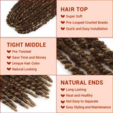 NOBLE Butterfly Locs Crochet Hair | 20 inch 6PCS Pre Looped Crochet Hair Extensions  | Colorful CRO-CAMILLA - Noblehair