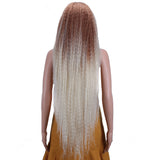 NOBLE Dreadlock Lace Front Wig | 38 inch Super Long Straight Braid Wig | Afro Kinky Curly Ombre Blond Wig for Black Women | Maxin - Noblehair