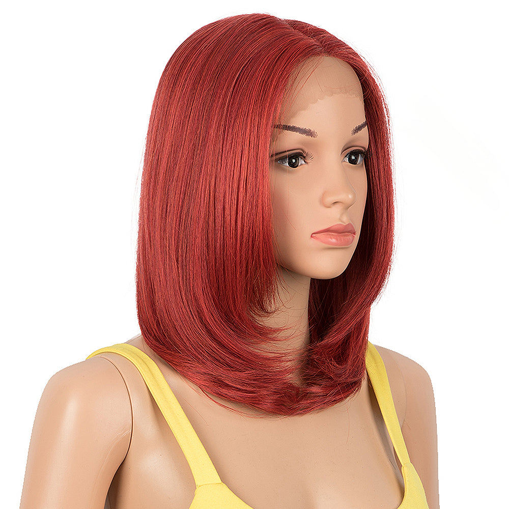 NOBLE Synthetic 4*4 Lace Front Wigs | 14 Inch Over Shoulder Bob Wig | 4 Colorful Wigs | BUNNY - Noblehair