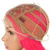NOBLE Synthetic Lace Front Wig | 41 Inch Curly Wavy Lace Front Middle Part Wig HD Lace Wig | Hot Red Bohemian Wig - Noblehair