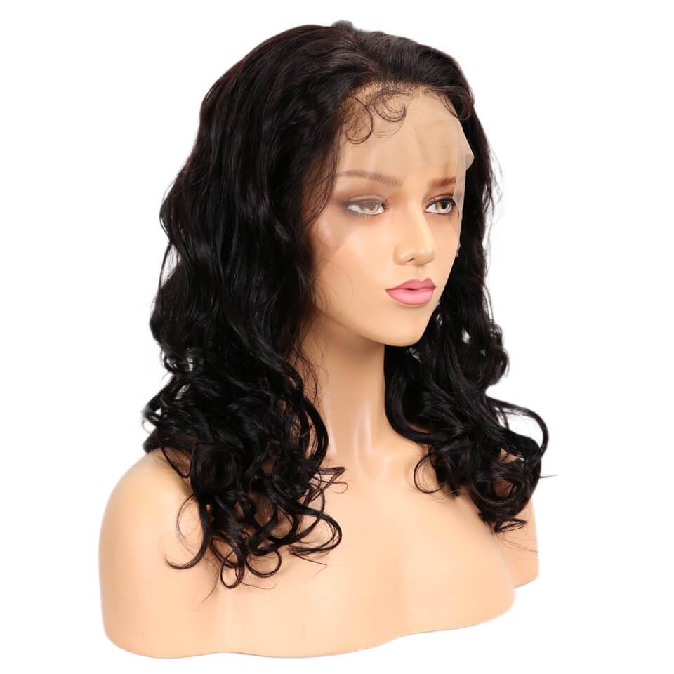 QVR Virgin Human Hair 360 Lace Wigs Loose Wave Wig 10A