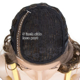NOBLE Synthetic Lace Front Wig | 12 Inch Short Curly Wig Side Part Lace Wig For Women | ARIEL - Noblehair