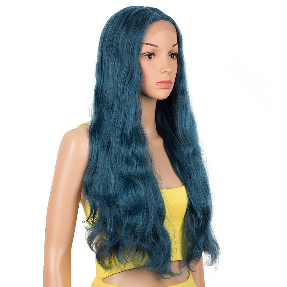 NOBLE Synthetic Lace Front Wigs | 24 Inch Super Soft Bio Hair Wig | Body Wave Colorful Wigs | QUEENA - Noblehair