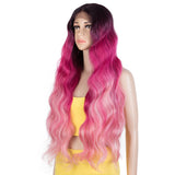 NOBLE Synthetic Lace Front Wigs | 32 Inch Long Wavy Wig Colorful Wig | Freya - Noblehair