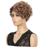 NOBLE Short Curly Afro Wig Lace Front Wig | 10 Inch Side Lace Part Curly Wigs | Elsa by Noble - Noblehair