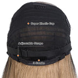 NOBLE 13*7 Synthetic Lace Frontal Wigs | 30 Inch Long Straight Lace Wig Ombre Color Wig | CHERYL - Noblehair