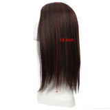 NOBLE Synthetic Clip in Hair Topper | Silica gel Lace Top Hair Pieces|#TTP4-33 Hair Toupee - Noblehair