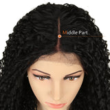 NOBLE Synthetic Lace Front Wig |  38 Inch Long Naturally Curly | Natural Black | Super L-Curl - Noblehair